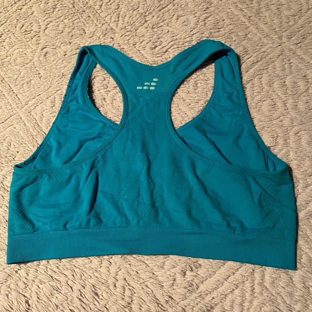 BCG Sports Bra, Size L, Bright Blue